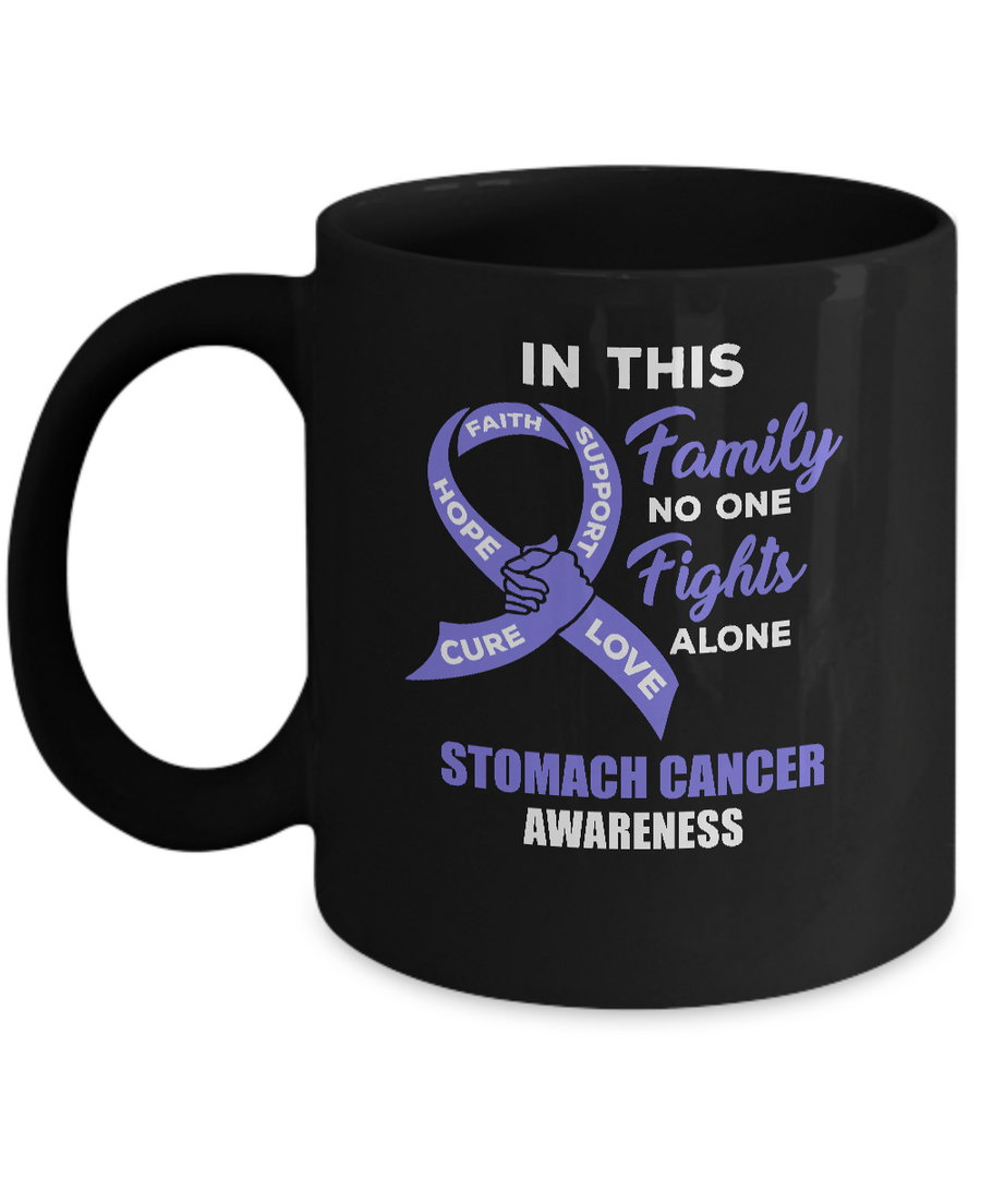 In This School No One Fights Stomach Cancer Awareness Alone Mug-Coffee Mug-11oz Mug-Black