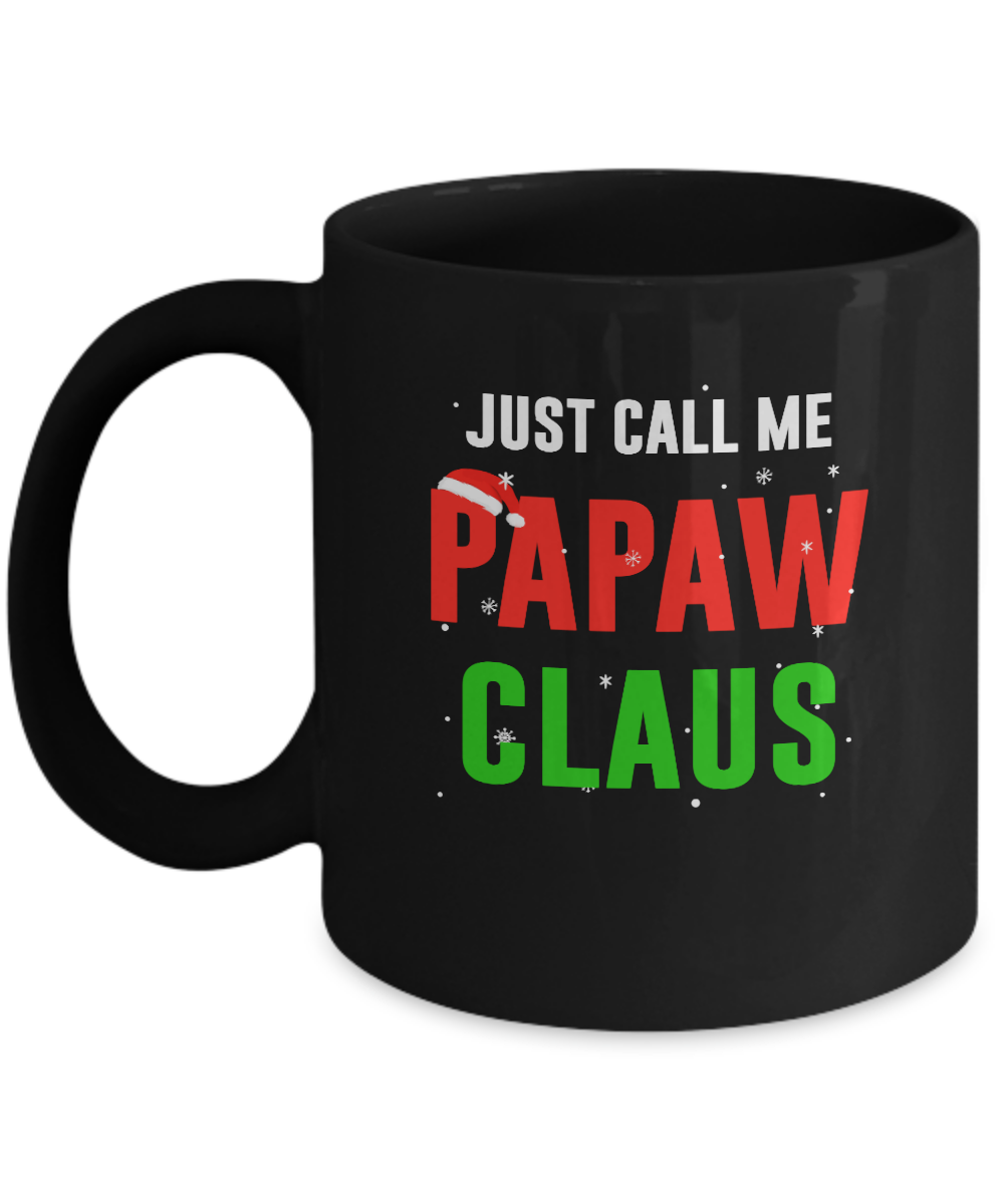 Santa PaPaw Claus Matching Family Christmas Pajamas Mug-Coffee Mug-11oz Mug-Black