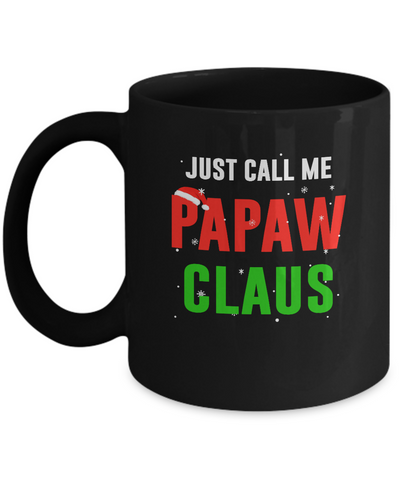 Santa PaPaw Claus Matching Family Christmas Pajamas Mug-Coffee Mug-11oz Mug-Black