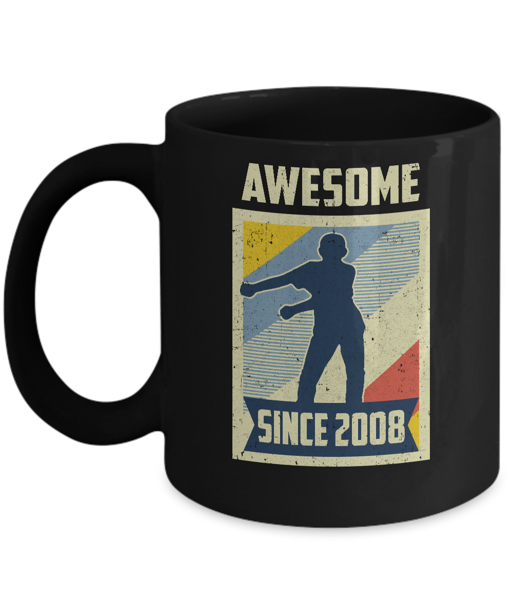 Vintage Floss 13th 2008 Birthday Gift for 13 Years Old Youth Mug-Coffee Mug-11oz Mug-Black