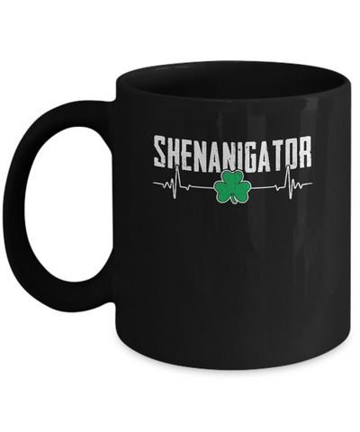 Shenanigator Happy St Patrick's Day Mug-Coffee Mug-11oz Mug-Black
