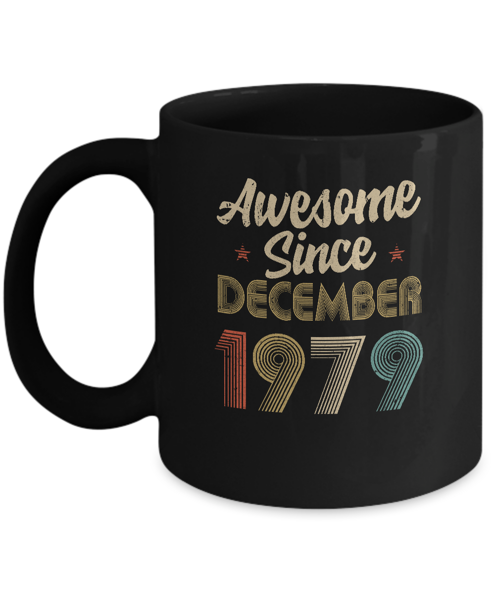 Awesome Since December 1979 Vintage 42th Birthday Gifts Mug-Coffee Mug-11oz Mug-Black