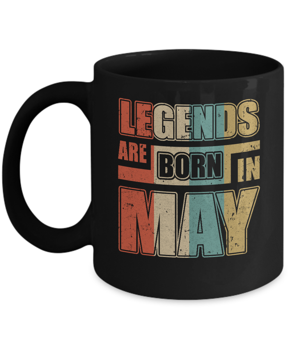 Classic Vintage Legends Are Born In May Birthday Mug
