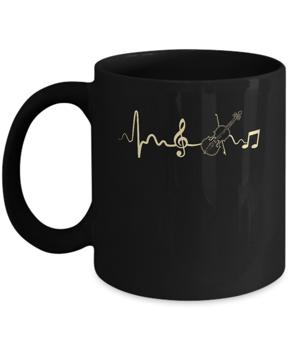 Violin Viola Cello Heartbeat Musicia Mug