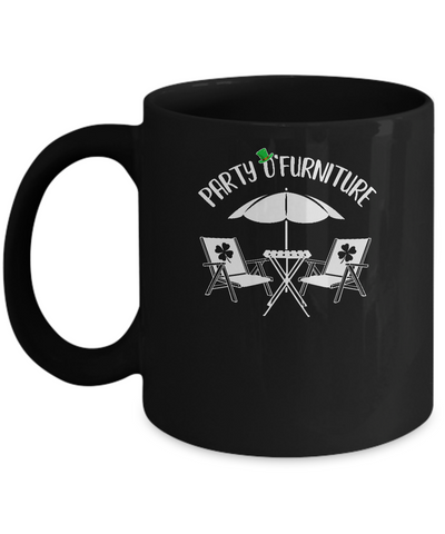 Funny St Patrick's Day Patty O'Furniture Mug-Coffee Mug-11oz Mug-Black
