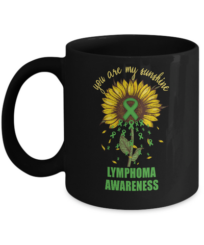 You Are My Sunshine Lymphoma Awareness Mug-Coffee Mug-11oz Mug-Black
