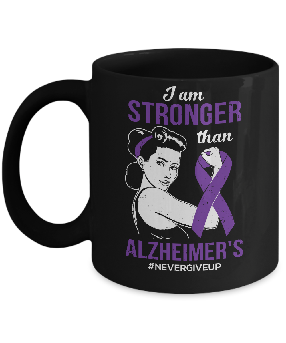 I Am Stronger Than Alzheimer's Awareness Support Mug
