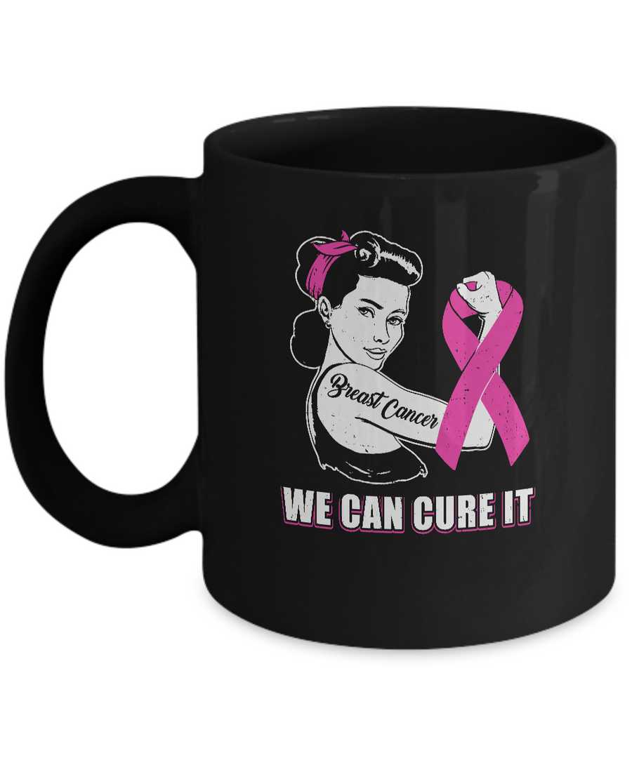 Breast Cancer Awareness Survivor We Can Cure It Mug-Coffee Mug-11oz Mug-Black