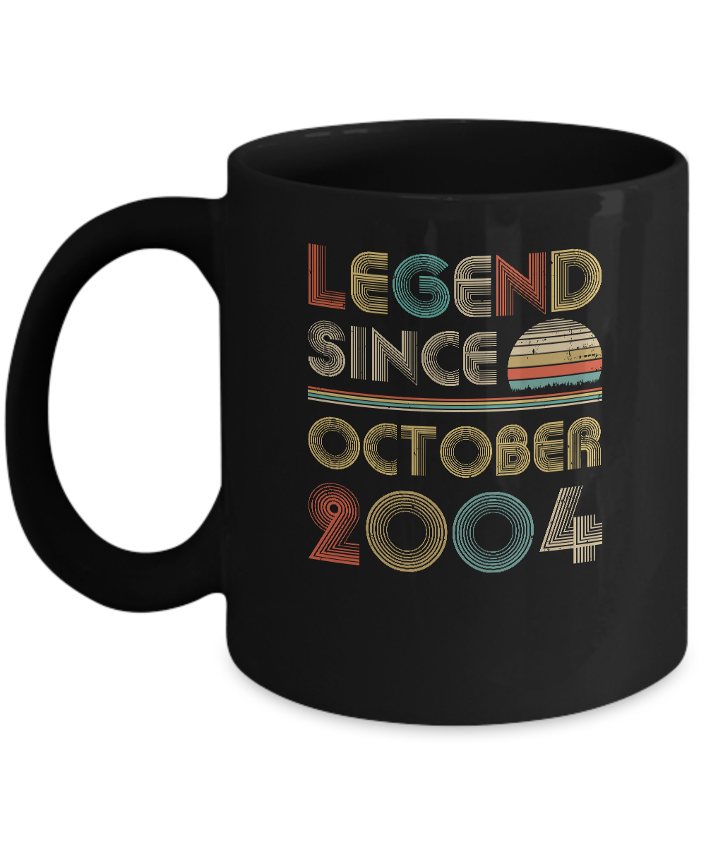 Legend Since October 2004 Vintage 18th Birthday Gifts Mug