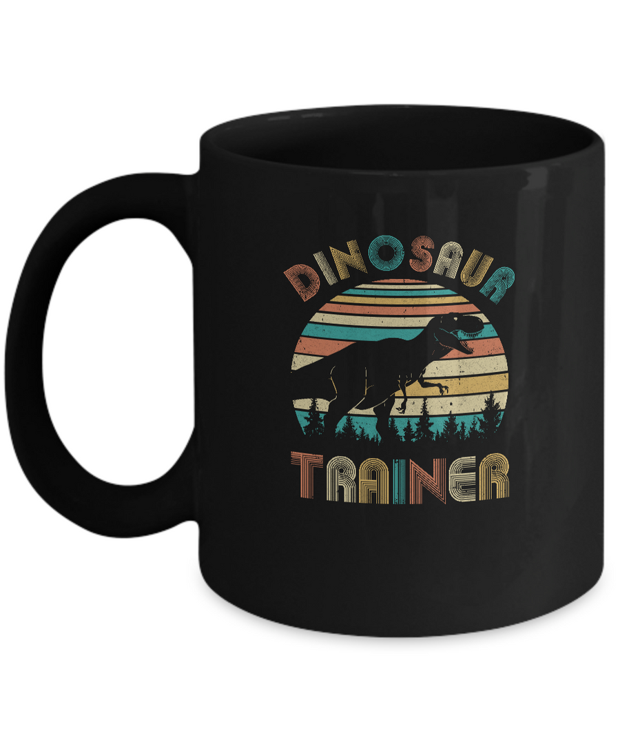 Dinosaur Trainer Halloween Vintage Costume For Adults Kids Mug-Coffee Mug-11oz Mug-Black