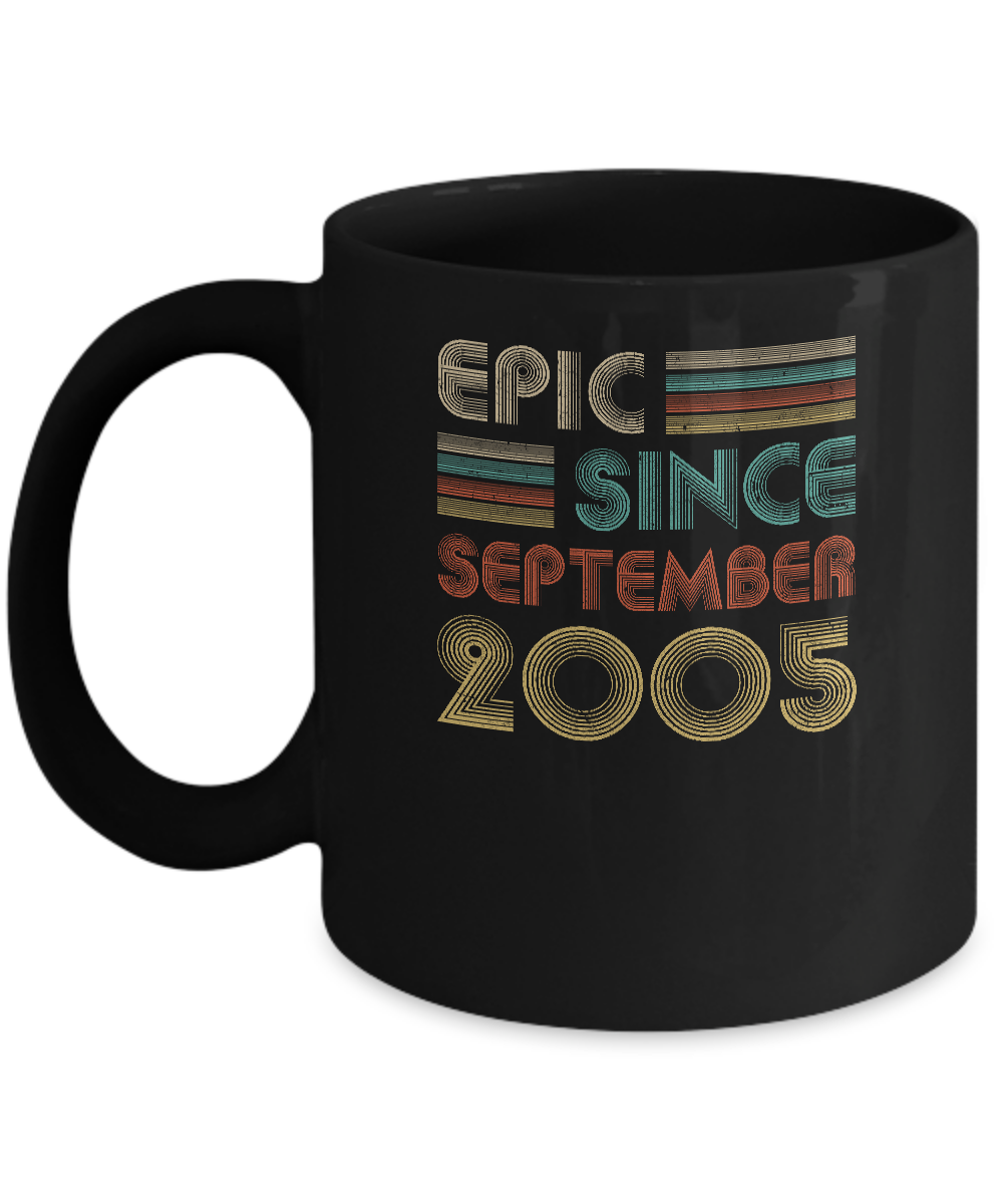 Epic Since September 2005 16th Birthday Gift 16 Yrs Old Mug-Coffee Mug-11oz Mug-Black
