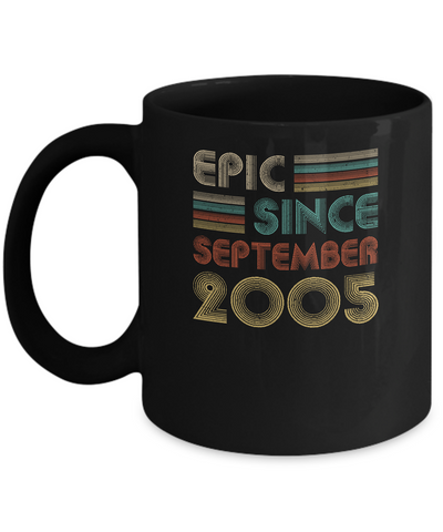 Epic Since September 2005 16th Birthday Gift 16 Yrs Old Mug-Coffee Mug-11oz Mug-Black