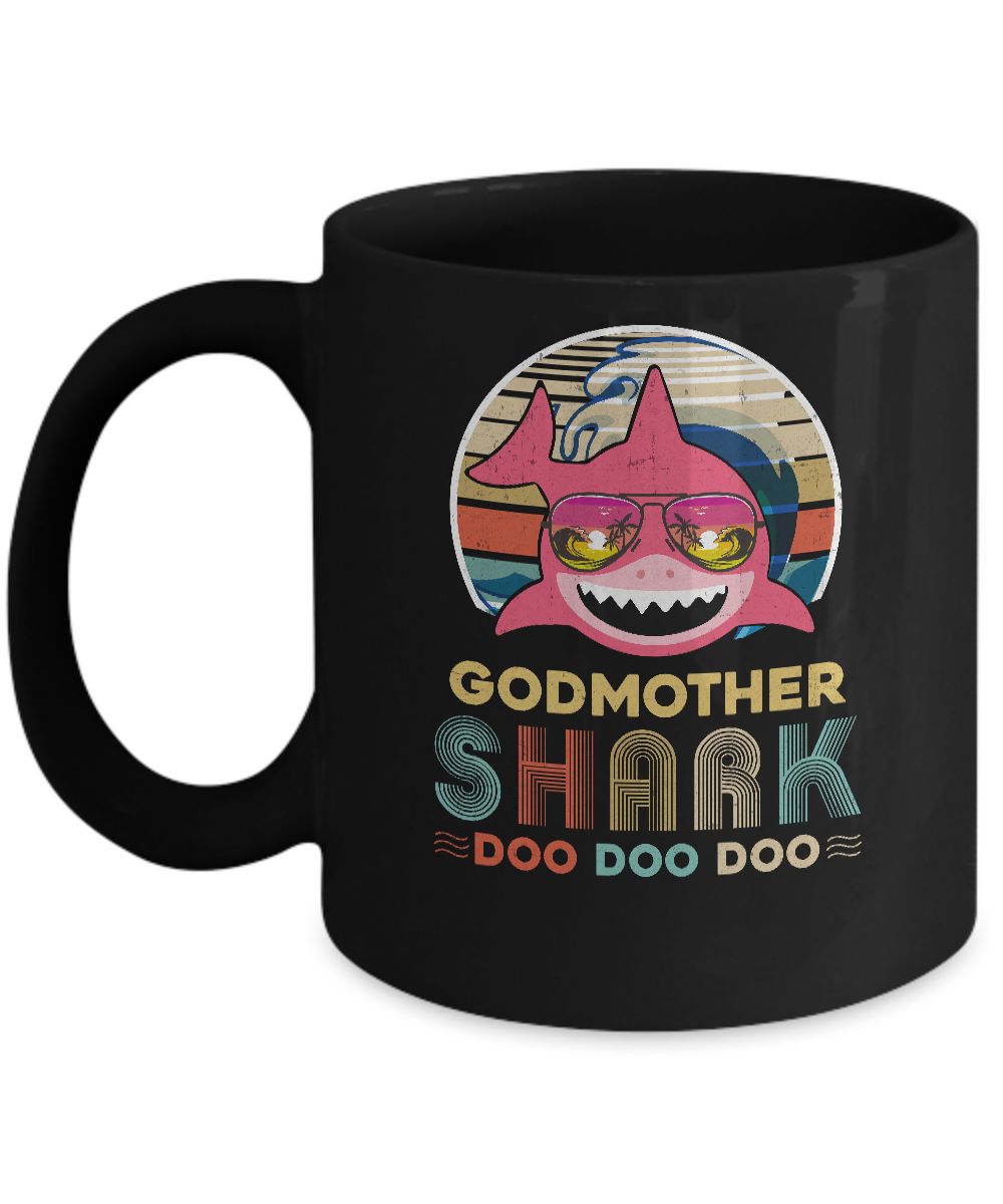 Retro Vintage Godmother Shark Doo Doo Doo Mug