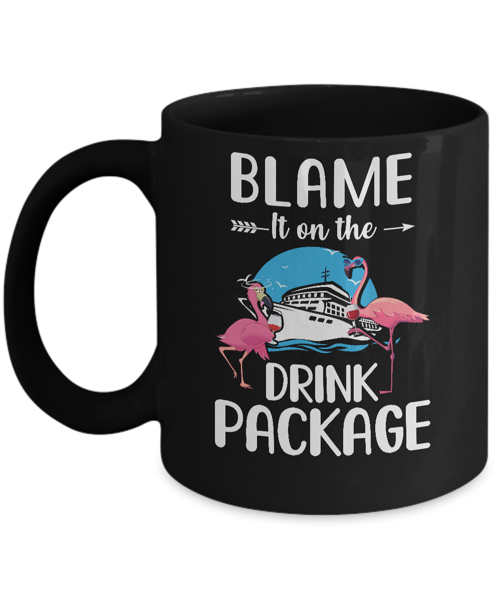 Flamingo Blame It On The Drink Package Cruising Cruiser Mug