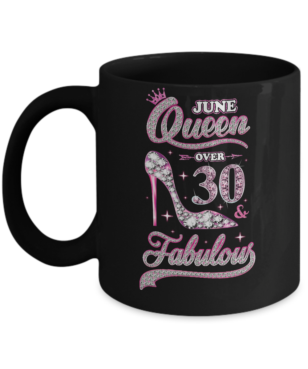 June Queen 30 And Fabulous 1992 30th Years Old Birthday Mug