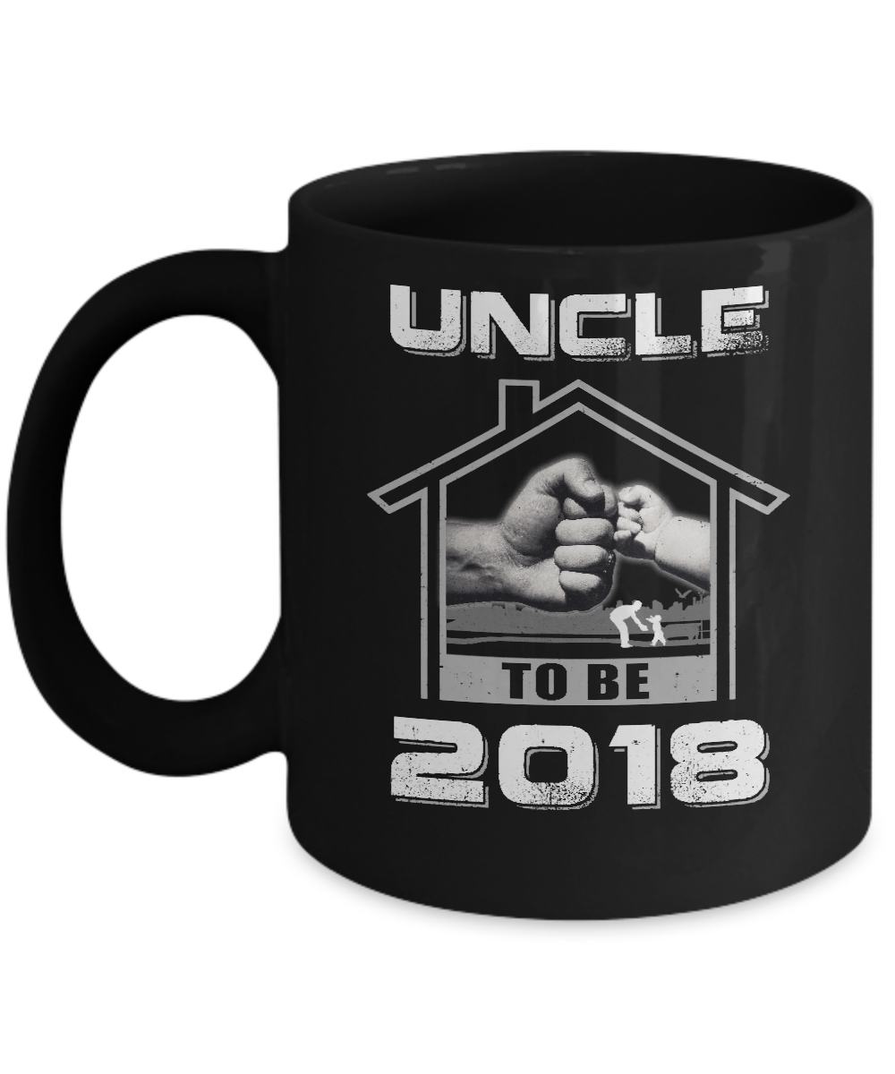 Uncle To Be 2018 New Baby Mug-Coffee Mug-11oz Mug-Black