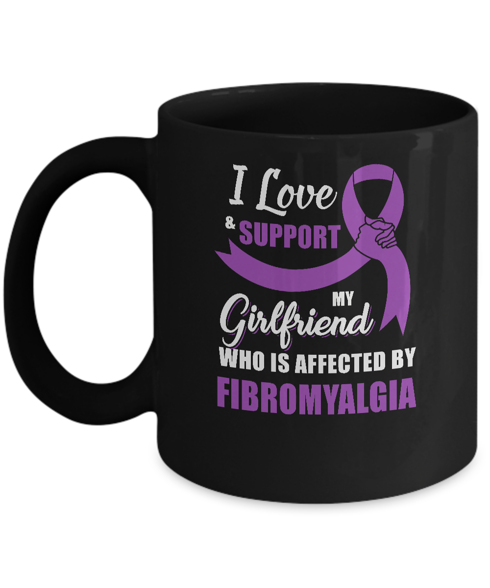 Fibromyalgia Awareness Support Purple Girlfriend Boyfriend Mug