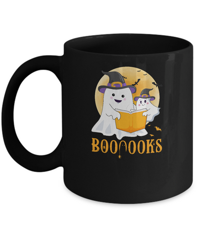 Booooks Halloween Tee Boo Read Books Mug-Coffee Mug-11oz Mug-Black