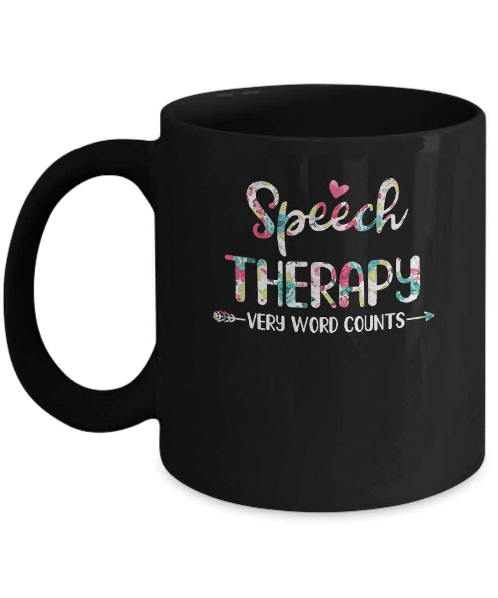 Speech Therapy Language Pathologist Gift Mug-Coffee Mug-11oz Mug-Black