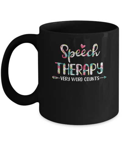 Speech Therapy Language Pathologist Gift Mug-Coffee Mug-11oz Mug-Black