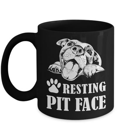 Resting Pit Face Mug-Coffee Mug-11oz Mug-Black