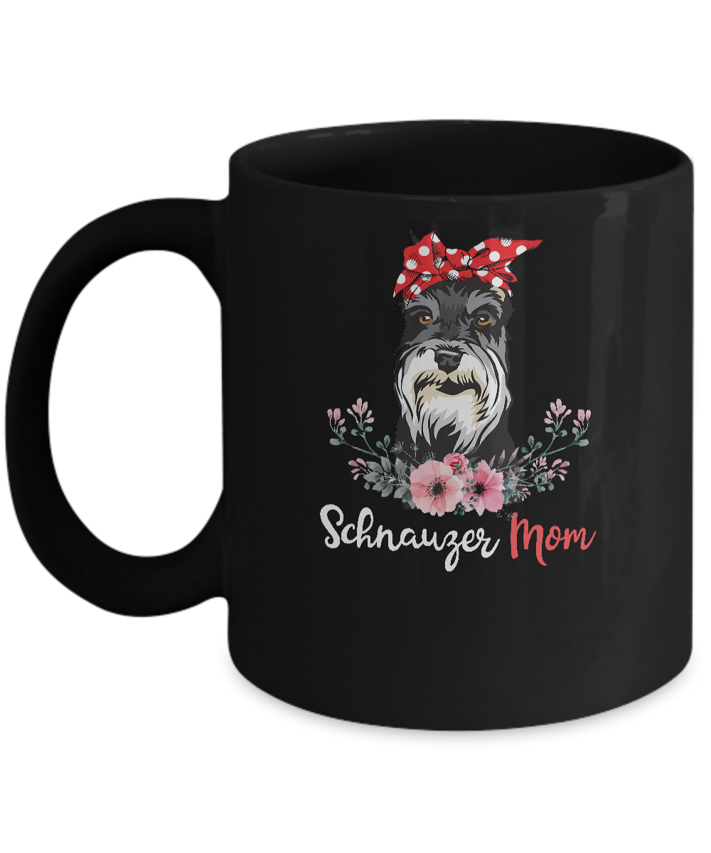Schnauzer Mom Gift For Women Dog Lover Mug-Coffee Mug-11oz Mug-Black