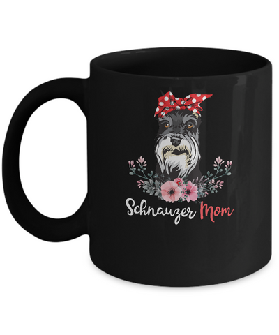Schnauzer Mom Gift For Women Dog Lover Mug-Coffee Mug-11oz Mug-Black