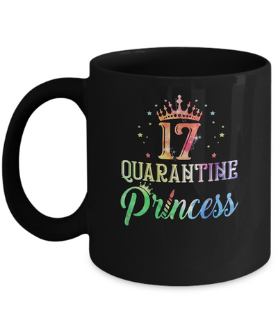 17 Quarantine Princess Happy Birthday Mug-Coffee Mug-11oz Mug-Black
