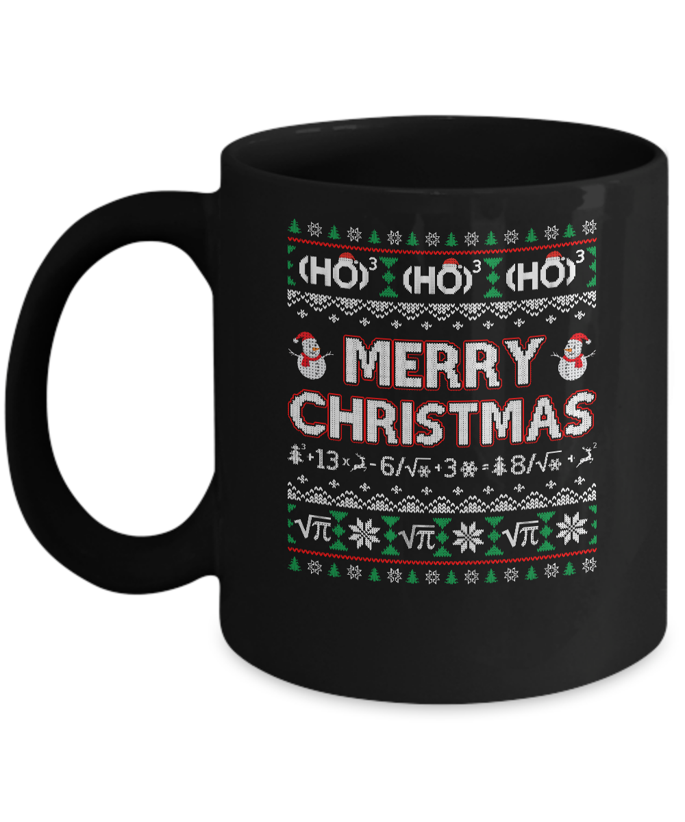 Merry Christmath Funny Math Christmas Ugly Sweaters Mug