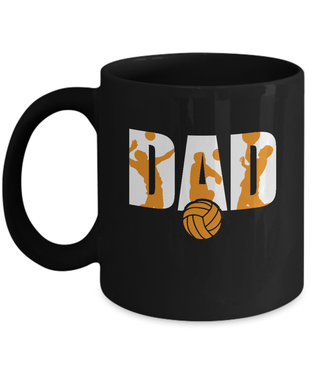 Volleyball Dad Father's Day Mug-Coffee Mug-11oz Mug-Black
