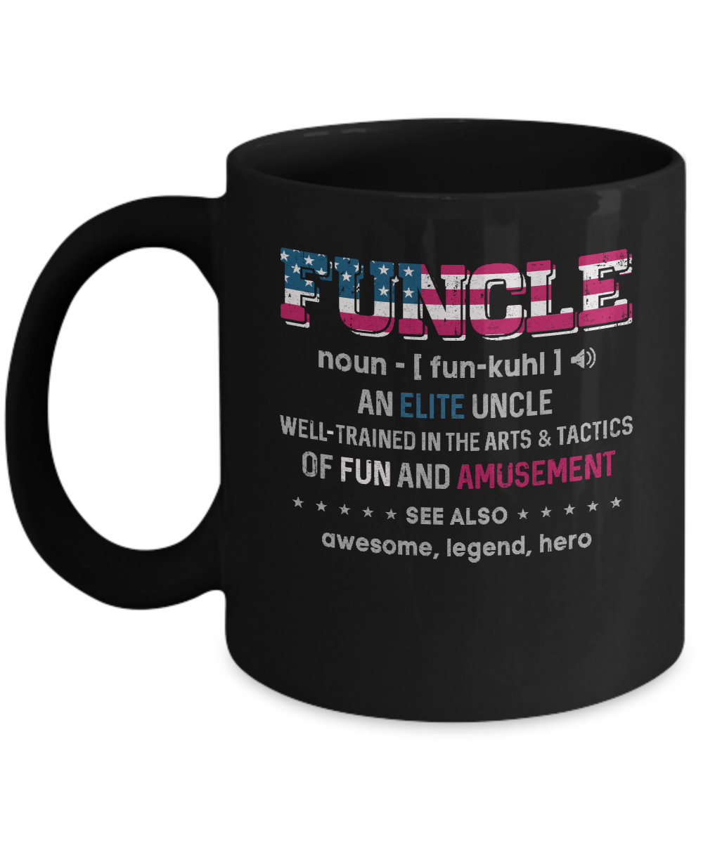Veteran Funcle Fun Uncle Definition Military Mug