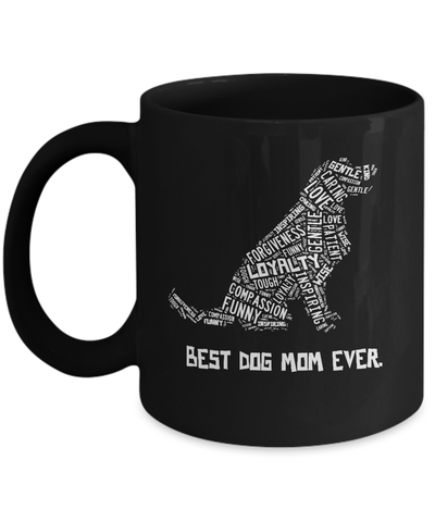 Best Dog Mom Ever Golden Retriever Lovers Mug-Coffee Mug-11oz Mug-Black