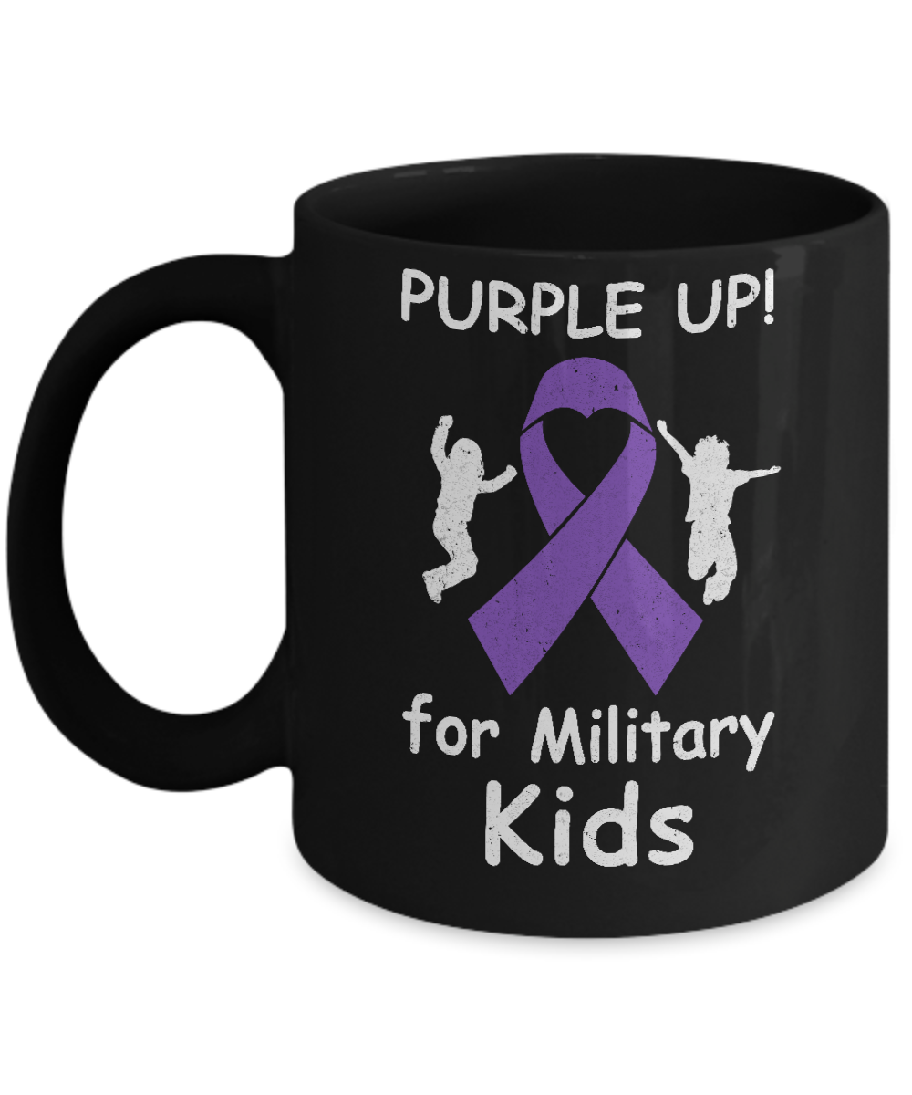 Purple Up For Month Of The Military Kids Mug