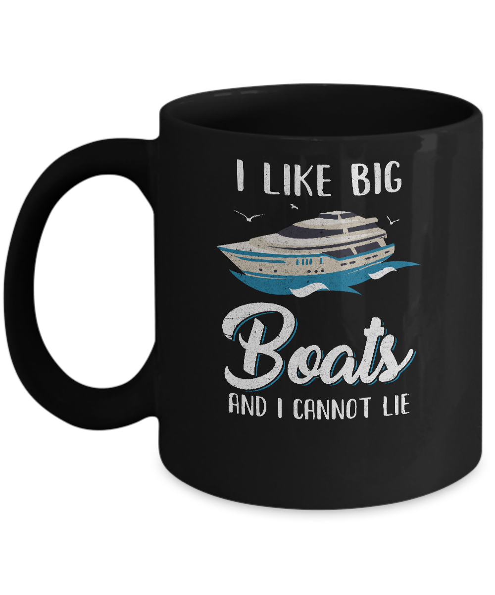 I Like Big Boats And I Cannot Lie Family Cruising Trip-Coffee Mug-11oz Mug-Black
