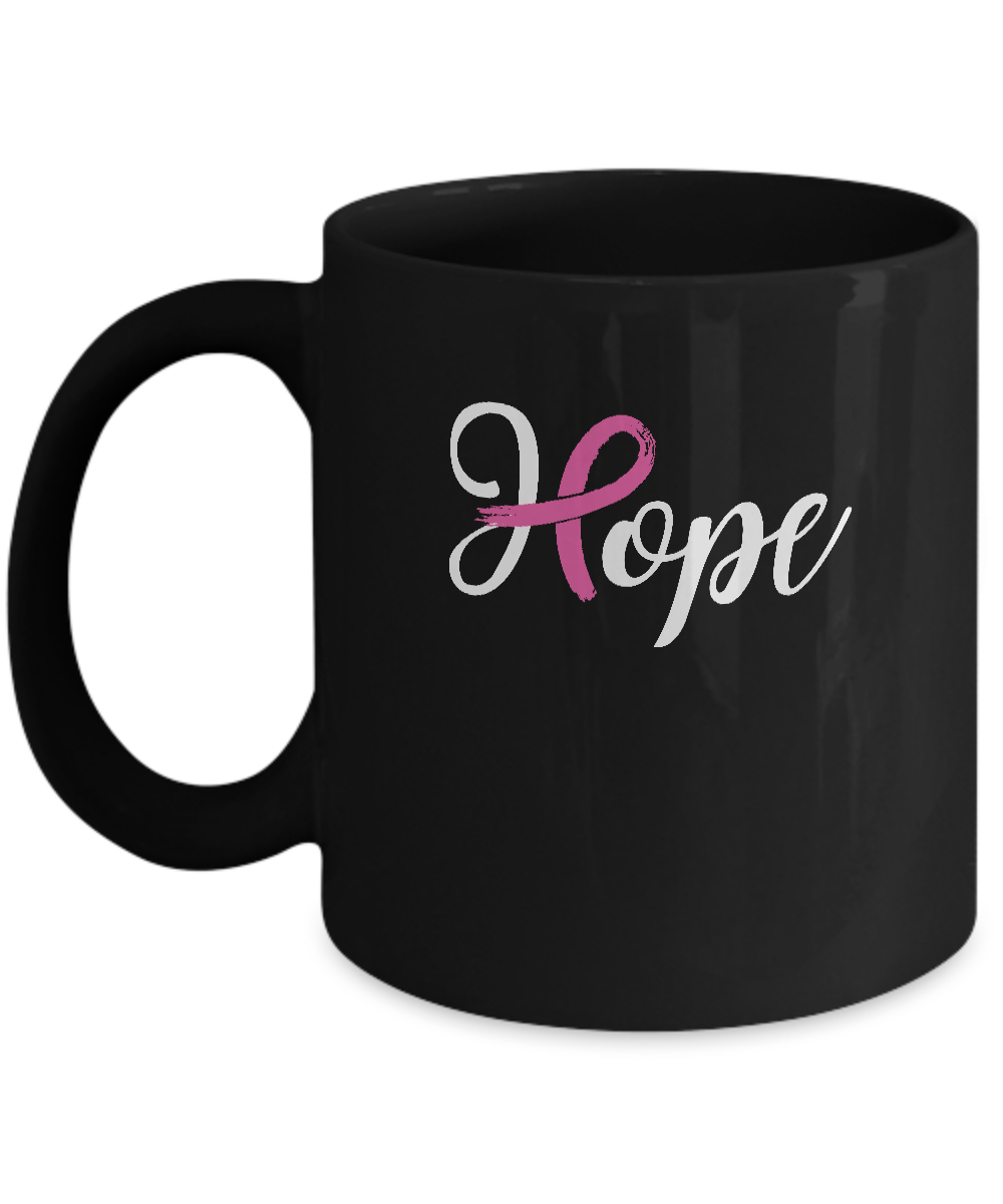 Breast Cancer Awareness Pink Ribbon Hope Mug