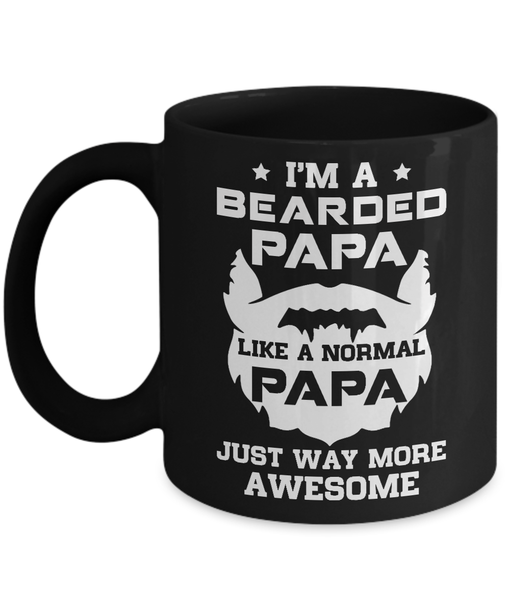 I'm A Bearded Grandpa Like A Normal Grandpa Mug-Coffee Mug-11oz Mug-Black