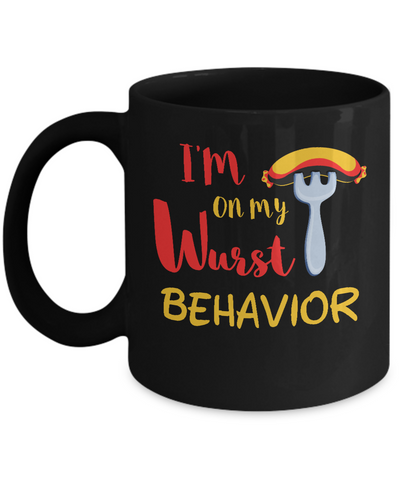 Wurst Behavior Oktoberfest German Mug-Coffee Mug-11oz Mug-Black