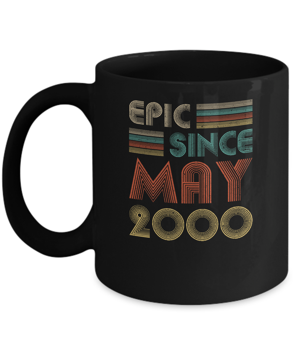 Epic Since May 2000 Vintage 21th Birthday Gifts Mug-Coffee Mug-11oz Mug-Black