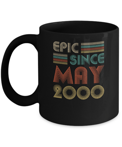Epic Since May 2000 Vintage 21th Birthday Gifts Mug-Coffee Mug-11oz Mug-Black