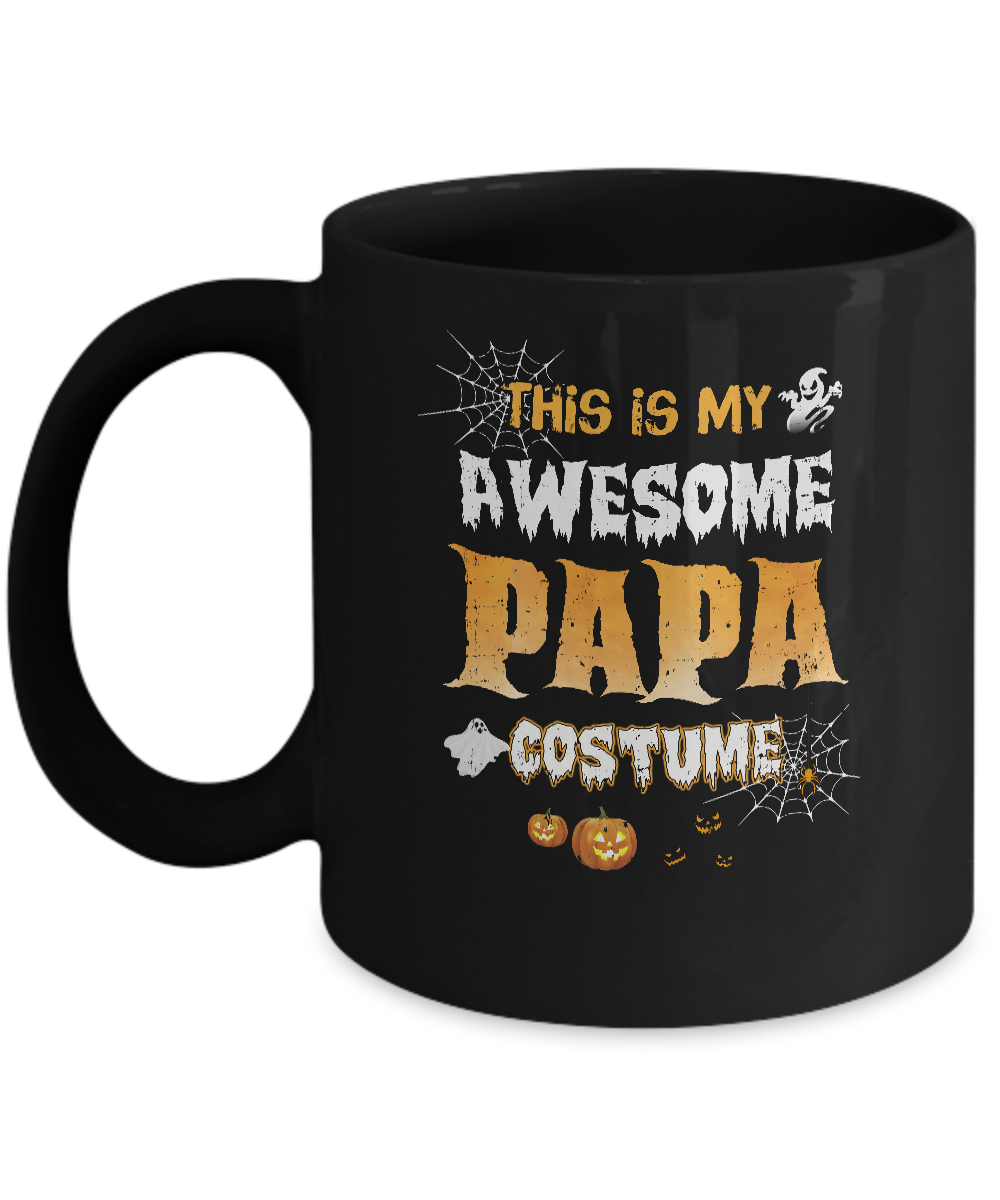 Halloween This Is My Awesome Papa Costume Mug-Coffee Mug-11oz Mug-Black