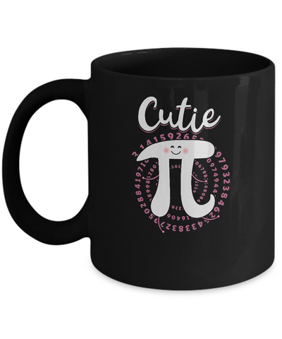 Cutie Pi Cute Math Pi Day Gifts Mug-Coffee Mug-11oz Mug-Black