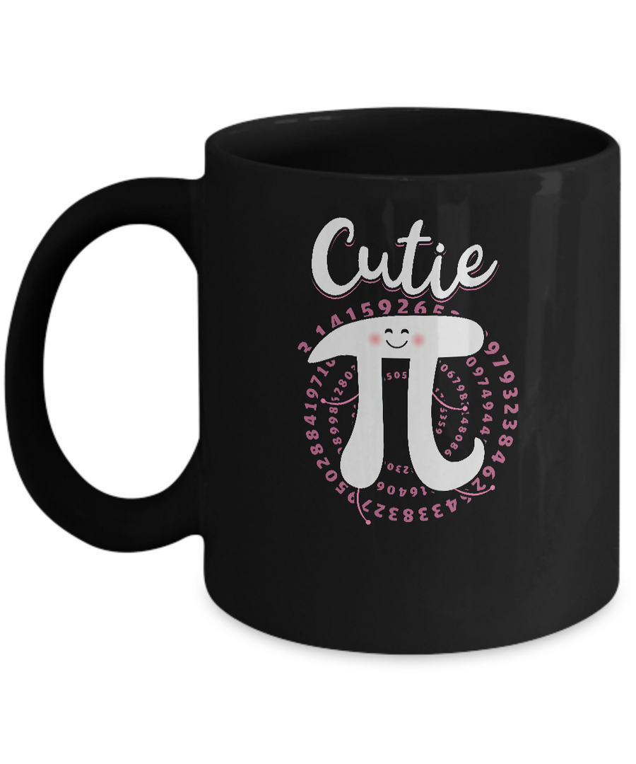 Cutie Pi Cute Math Pi Day Gifts Mug-Coffee Mug-11oz Mug-Black