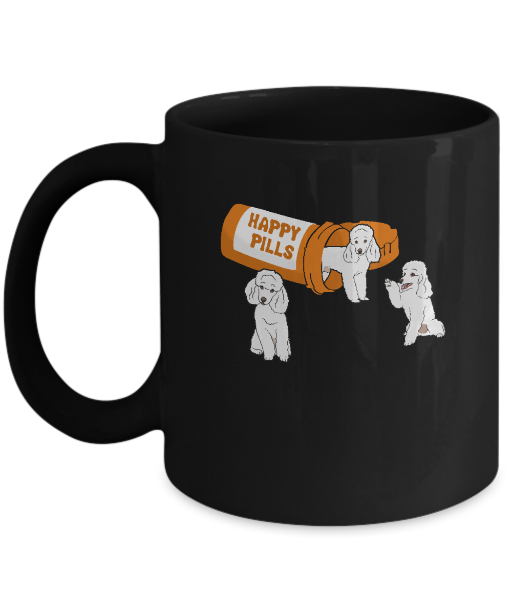 Poodles Happy Pills Mug