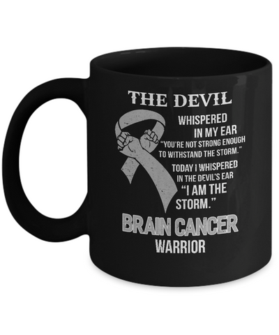 I Am The Storm Support Brain Cancer Warrior Gift Mug-Coffee Mug-11oz Mug-Black