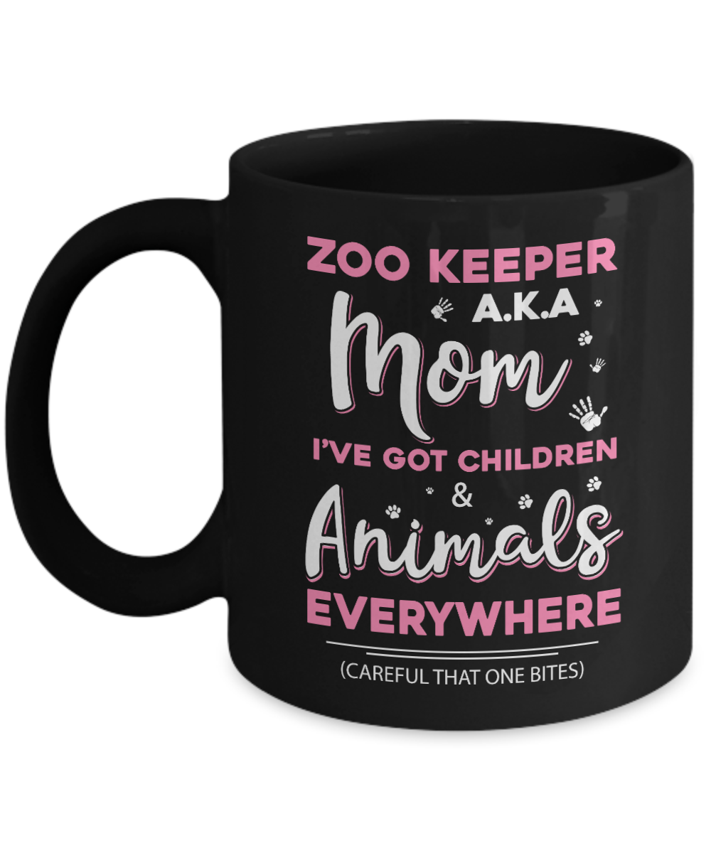 Zoo Keeper Aka Mom I've Got Children And Animals Everywhere Mug