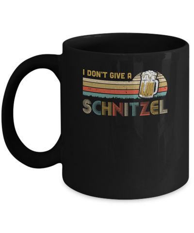 I Don't Give A Schnitzel Oktoberfest German Beer Mug-Coffee Mug-11oz Mug-Black