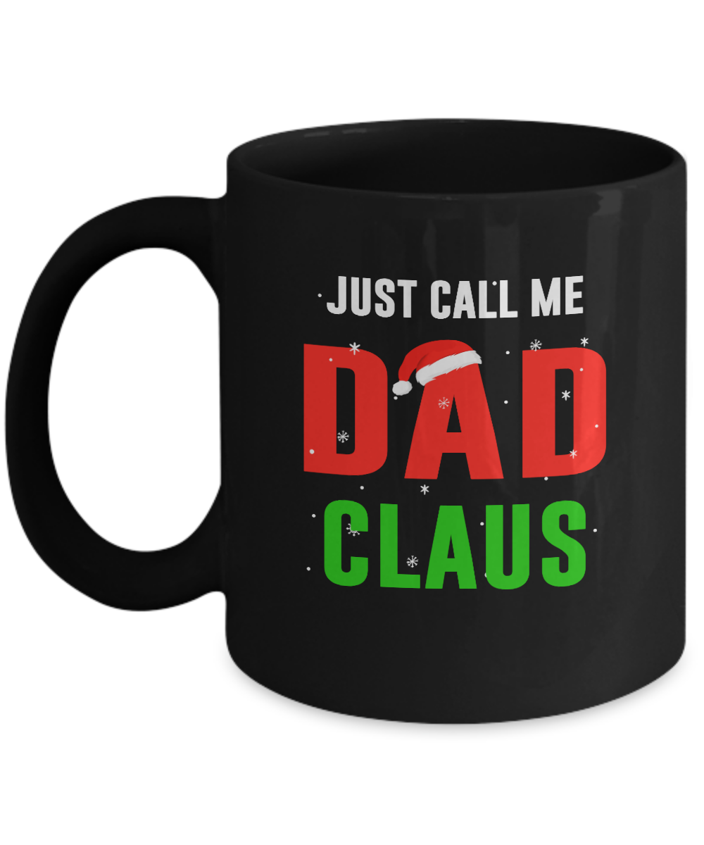 Santa Dad Claus Matching Family Christmas Pajamas Mug-Coffee Mug-11oz Mug-Black