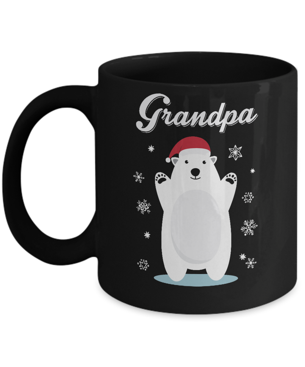Grandpa Bear Christmas Santa Pajamas Mug