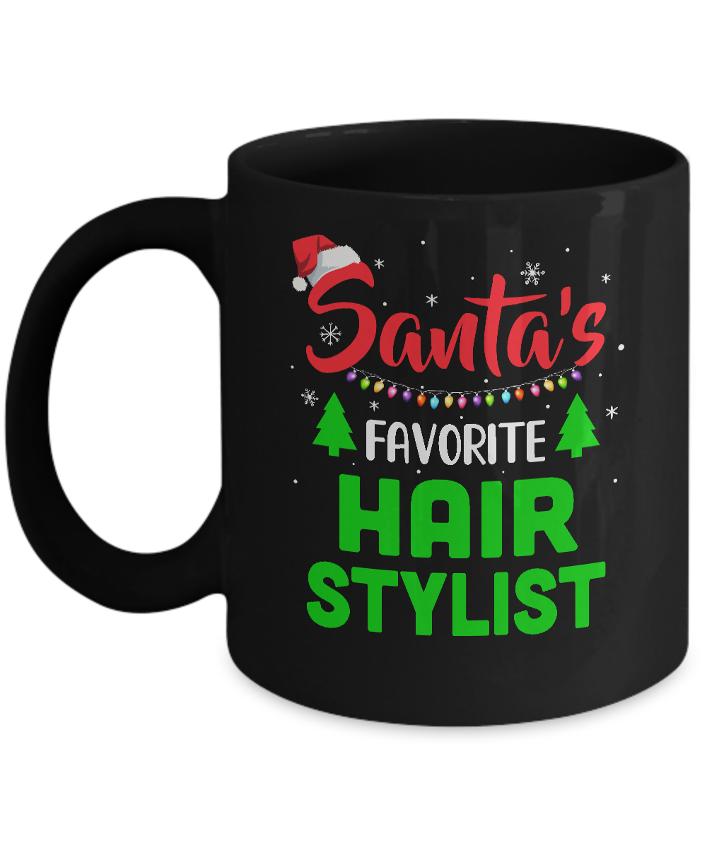 Santa's Favorite Hair stylist Funny Christmas Xmas Gifts Mug