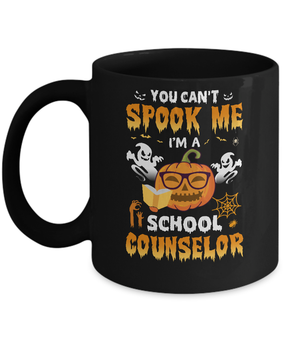 Can't Spook Me School Counselor Halloween Costume Mug-Coffee Mug-11oz Mug-Black